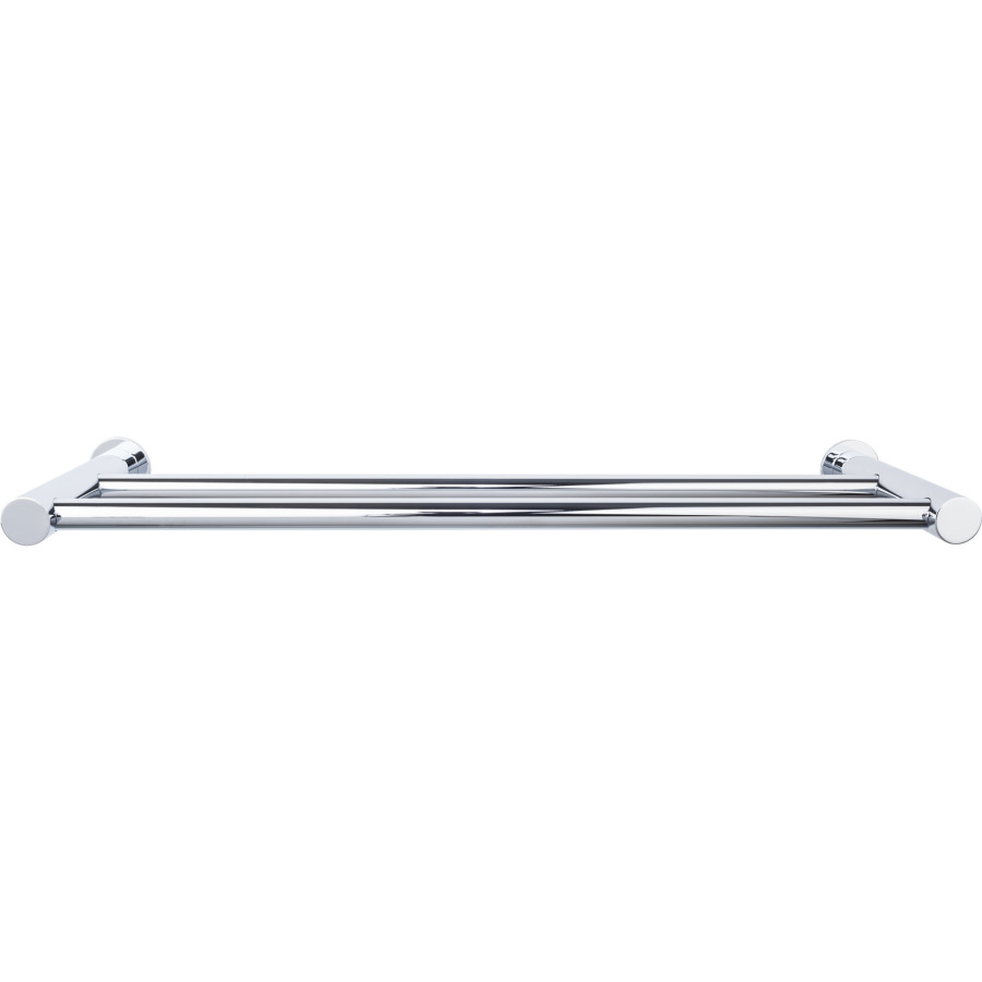 Hopewell Bath Double Towel Bar 18″ Center to Center Polished Chrome Top Knobs HOP7PC