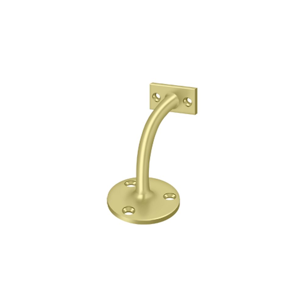 Deltana HRC175U3-UNL Light Duty Handrail Brackets, 3-1/4″ Projection, Unlacquered Brass