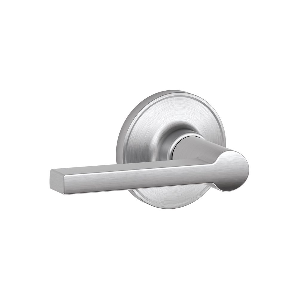 Schlage J10 SOL 626 Solstice Passage Lock Lever, 16254 Latch, 10101 Strike, Satin Chrome