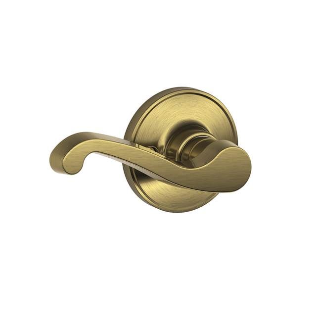 Schlage J170LAS609LH LaSalle Left Hand Half Dummy Lock Lever – Antique Brass Finish