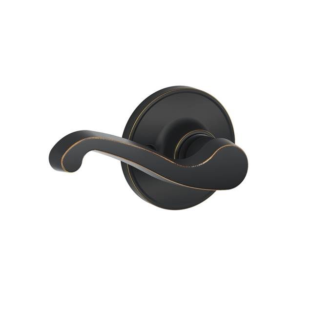 Schlage J170LAS716LH LaSalle Left Hand Half Dummy Lock – Aged Bronze Lever