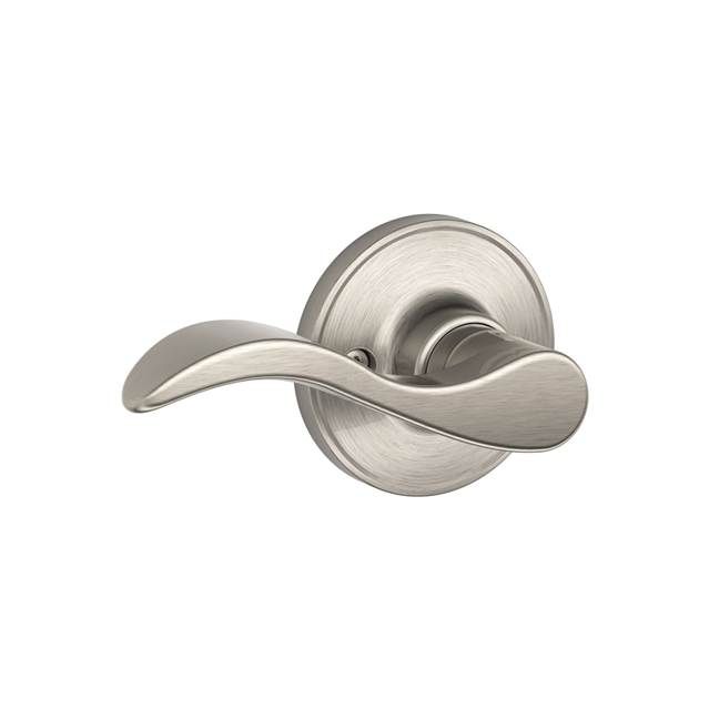 Schlage JH59SEV619RH Seville Lever Active Handleset Trim with Latches Strikes, Satin Nickel