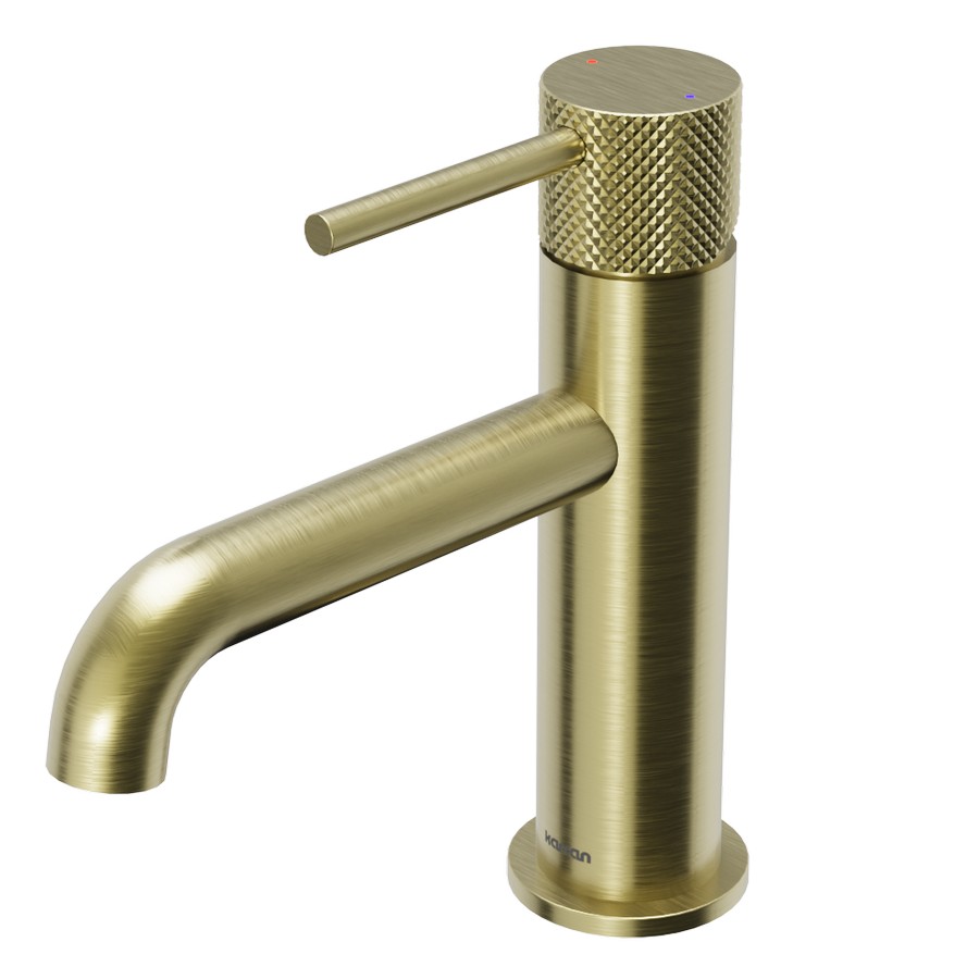 Tryst 7-1/2″ Single Handle Basin Bathroom Faucet w/ Pop-Up Drain Brushed Gold Karran KBF460BG