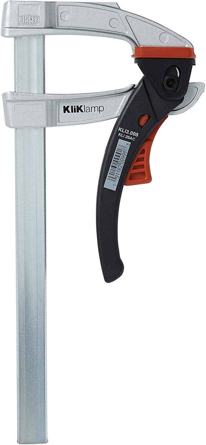 8 In. Kliklamp Light Duty Lever Clamp With 3 In. Throat Depth – Model Kli3.008