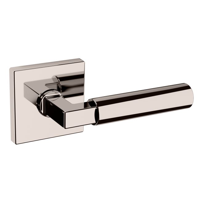 Baldwin L029055RDM L029 Lever with R017 Rose Right Hand Half Dummy Lock – Bright Nickel Finish