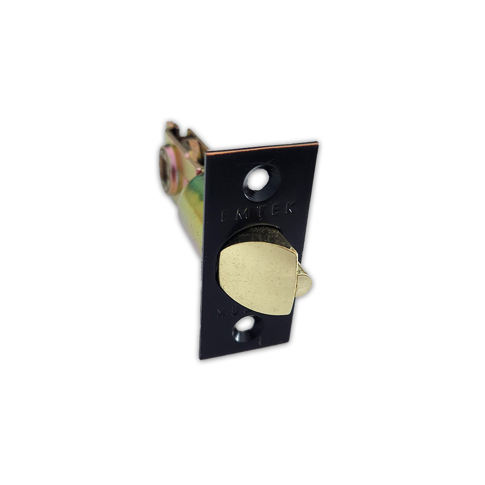 Emtek LC4-DLB2375-US10B Keyed Lever/Knob 2-3/8″ Backset Square Corner Deadlatch, Oil Rubbed Bronze