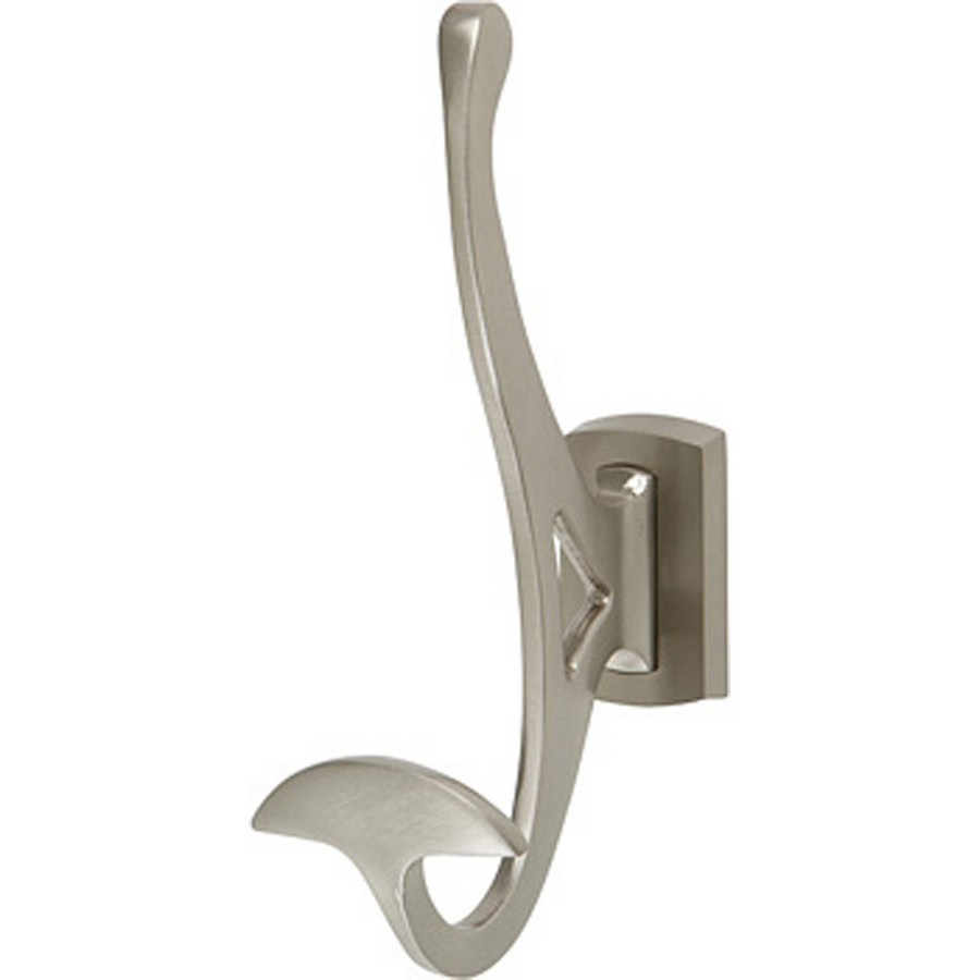 Legacy Double Hook 6-1/2″ Long Brushed Nickel Atlas Homewares LGH-BRN