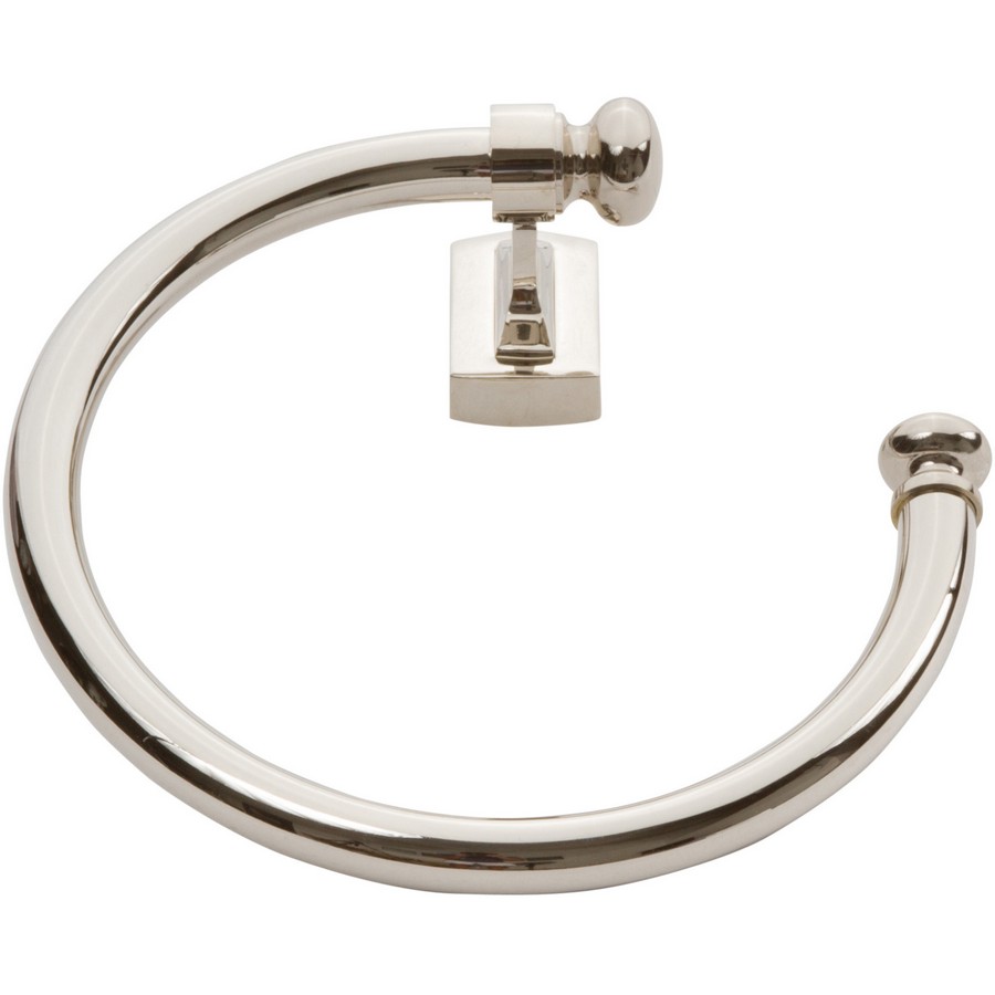 Legacy Towel Ring 8″ Long Polished Nickel Atlas Homewares LGTR-PN