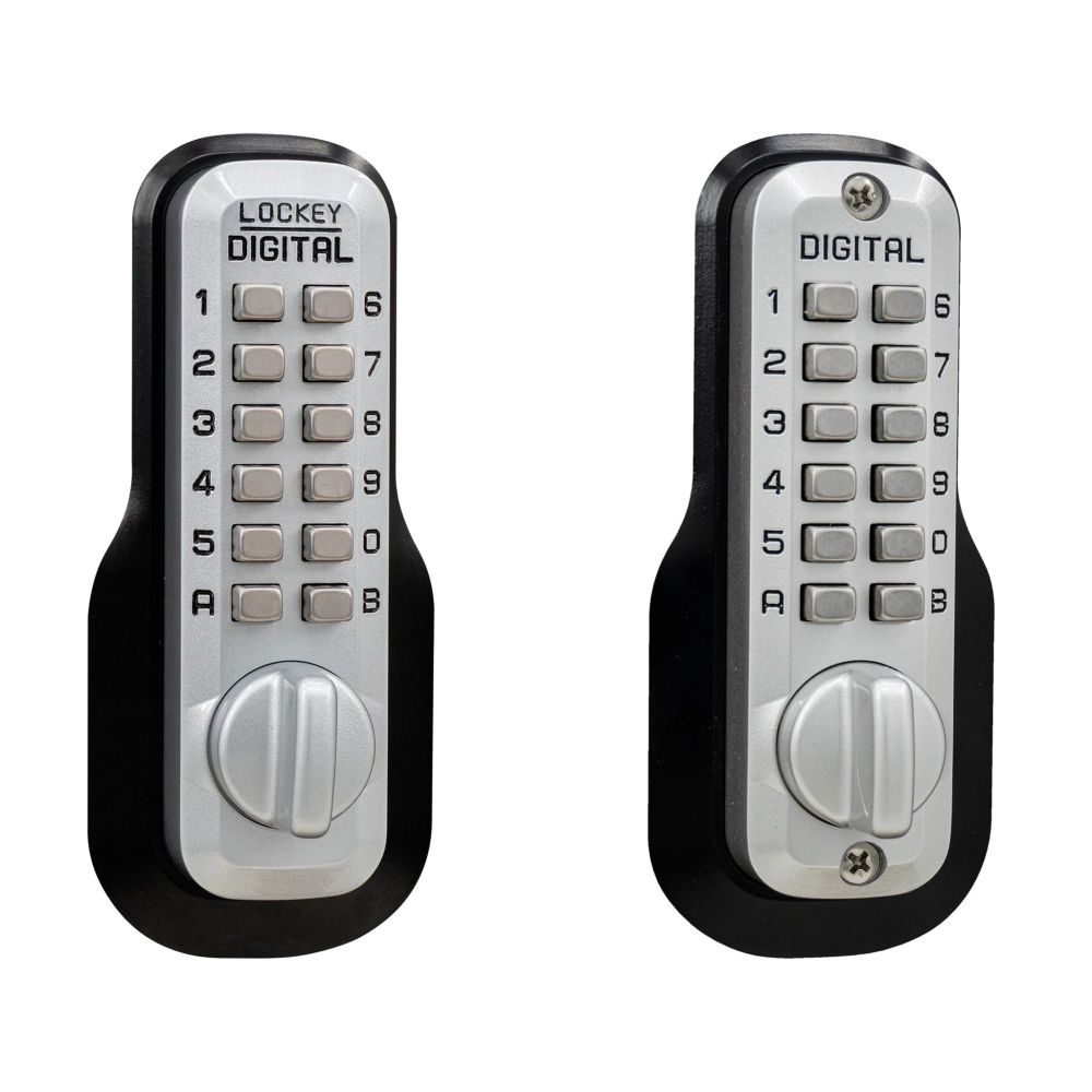 Lockey USA M210SCMGDC Keyless Mechanical Deadbolt, Double Combo, Satin Chrome, Marine Grade