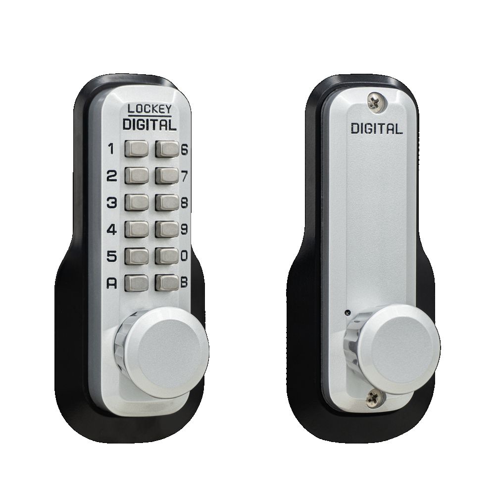 Lockey USA M230SCMG Keyless Deadlocking Spring Latch – Satin Chrome, Marine Grade Finish