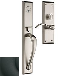 Baldwin M504190RENT Cody Right Hand Single Cylinder Mortise Trim – Satin Black Finish