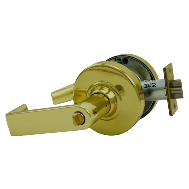 Schlage ND53LRHO605 ND Series Entry Less Cylinder with 13-247 Latch 10-025 Strike, Brass