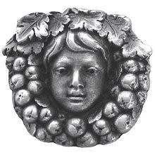 Notting Hill NHK-119-AP, Fruit Of The Vine Knob in Antique Pewter, Tuscan