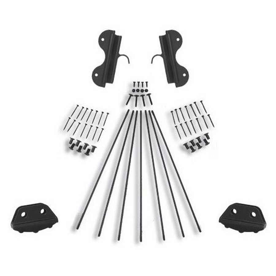 QG Wide Sliding Hook Non-Skid Feet Ladder Hardware Kit Black CSH QG.330-20.08
