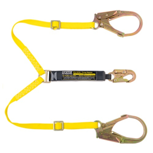 Gemtor SPX11LY6 Energy Absorbing Lanyard with Two Legs, 100% Tie-off 6′