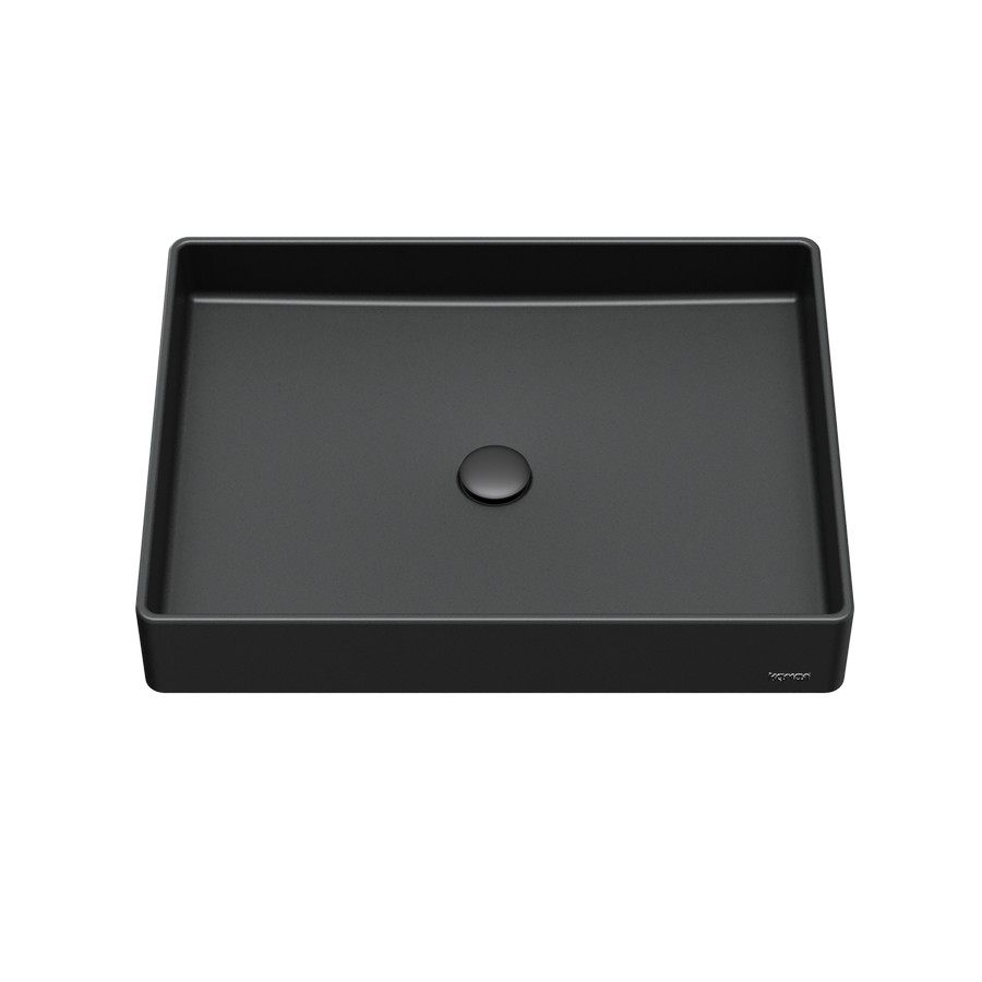 Sternhagen Quartz Rectangular Bathroom Vessel Sink Black Karran SQS500BL