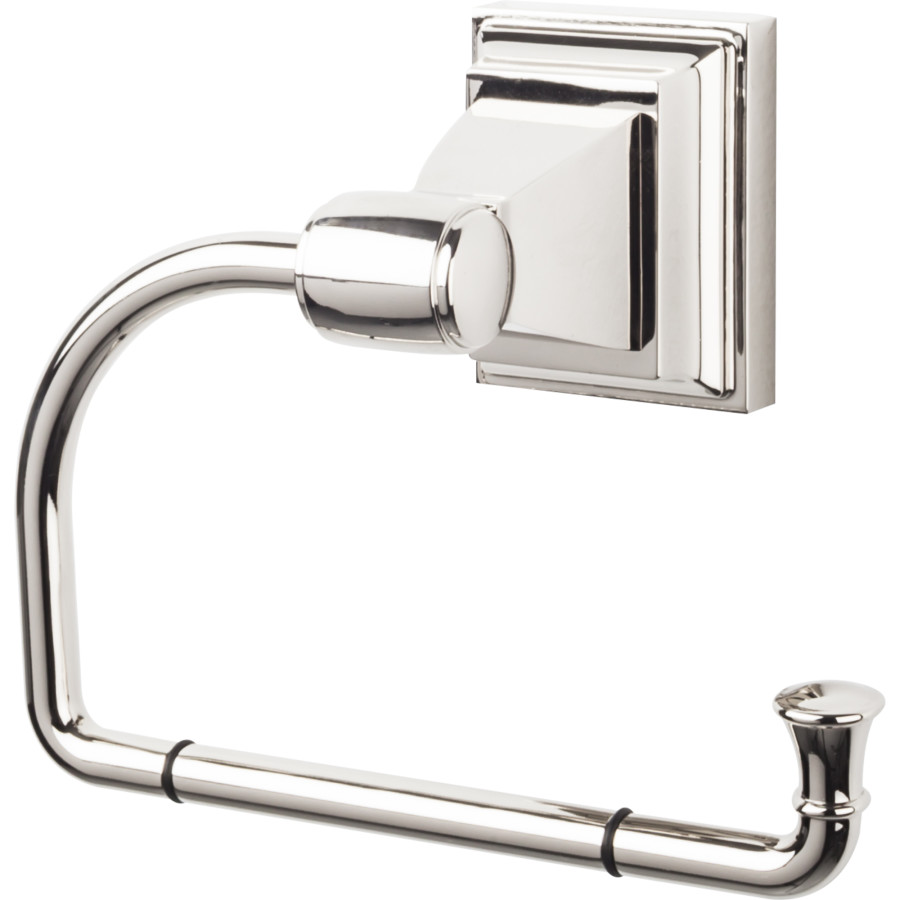 Stratton Bath Tissue Hook 4-11/16″ Long Polished Nickel Top Knobs STK4PN