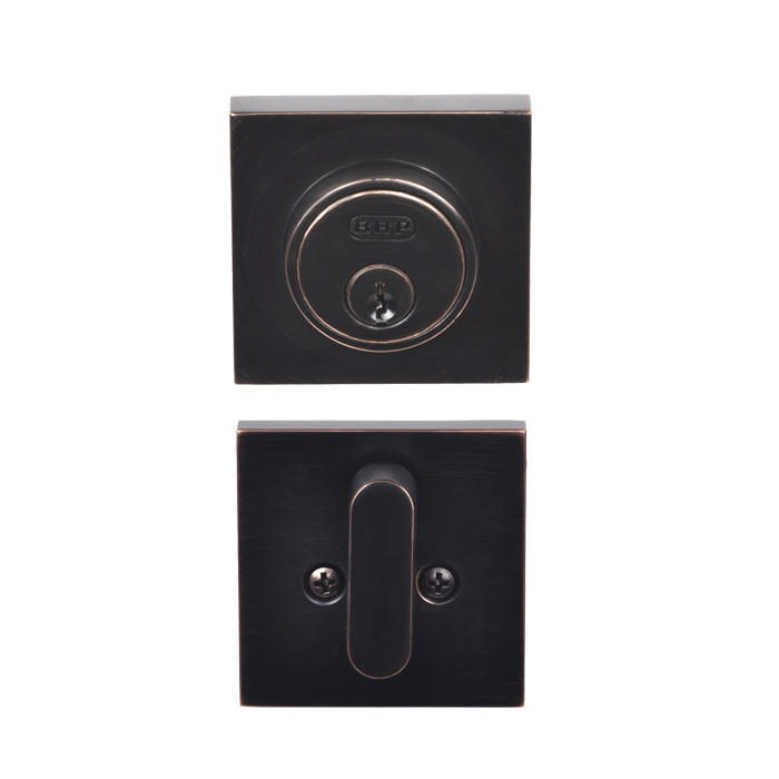 BHP ULTIB10611DB Low Profile Single Cylinder Deadbolts, Dark Bronze