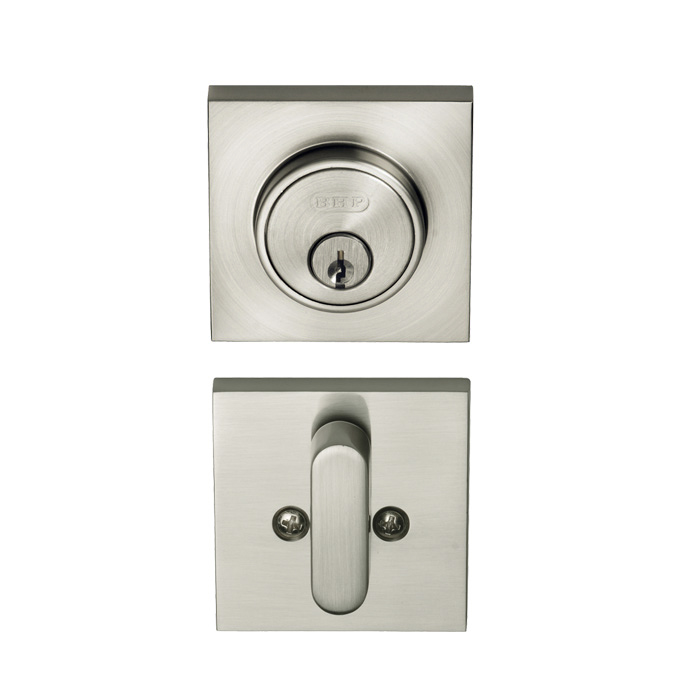 BHP TIB10615SN Low Profile Single Cylinder Deadbolts, Satin Nickel