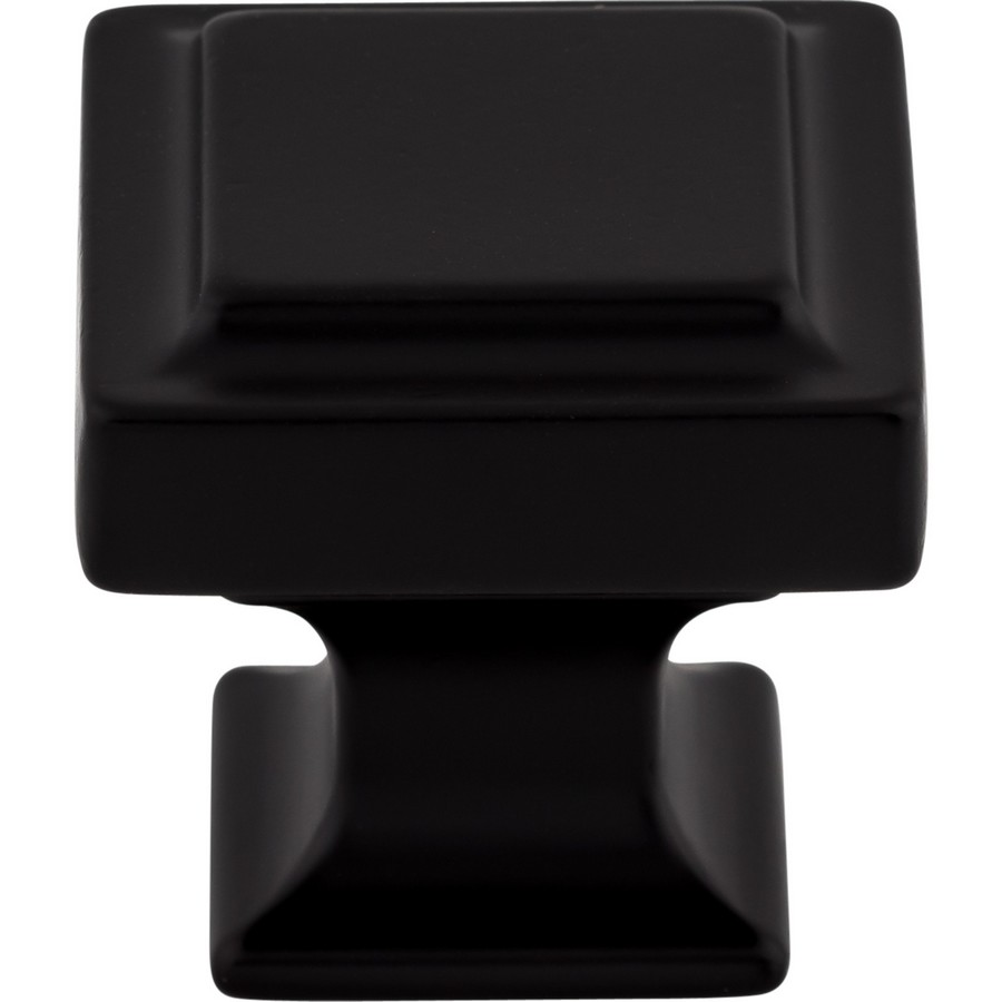 Transcend Ascendra Knob 1-1/4″ Dia Flat Black Top Knobs TK702BLK