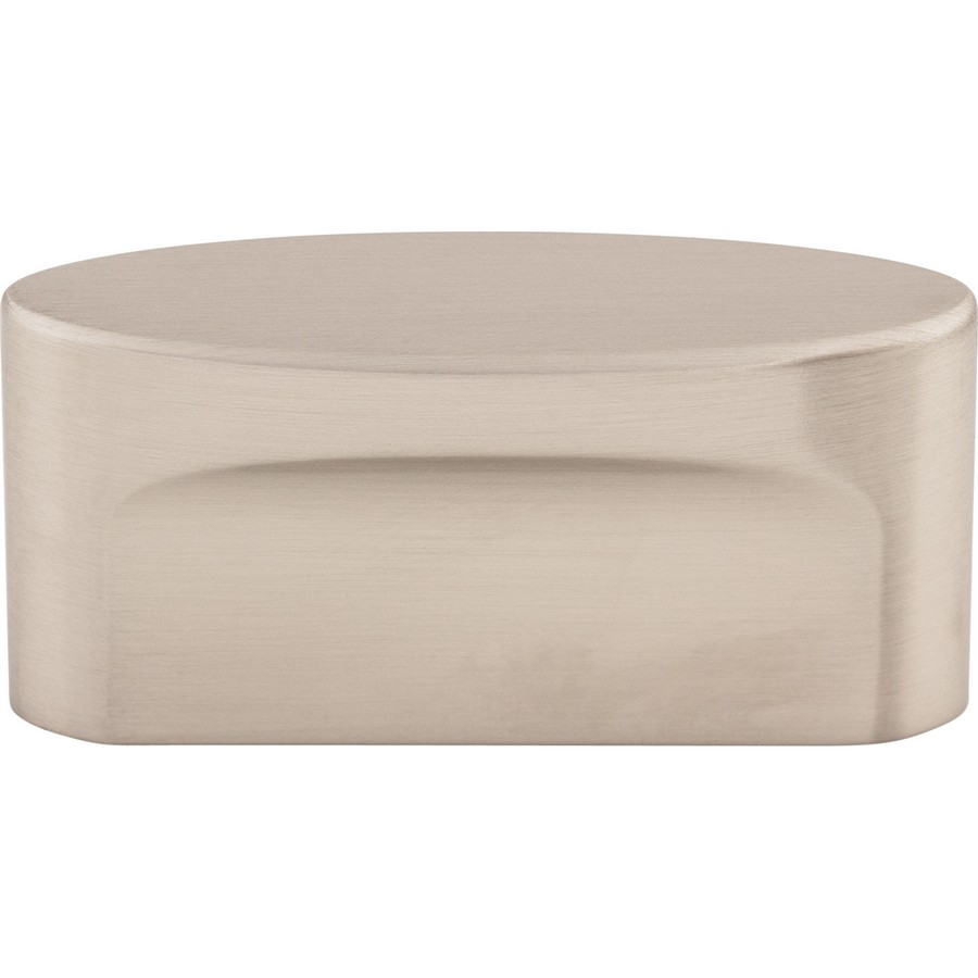 Sanctuary Oval Slot Pull 1-1/2″ Dia Center to Center Brushed Satin Nickel Top Knobs TK74BSN