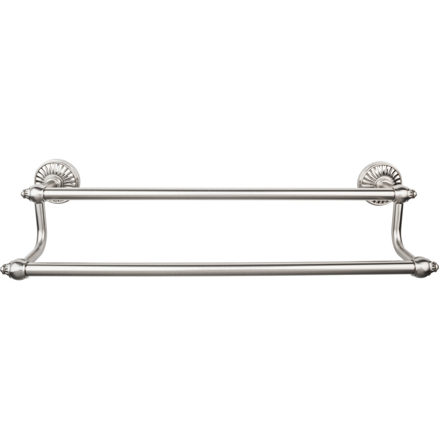Tuscany Bath Double Towel Bar 30″ Center to Center Brushed Satin Nickel Top Knobs TUSC11BSN
