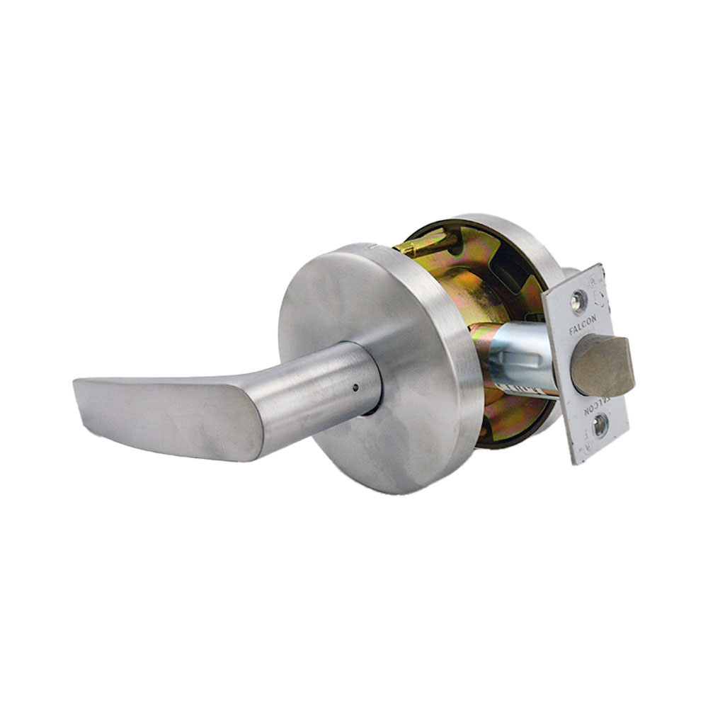 Falcon Lock W101A626 W Series Avalon Lever Passage Lock, Satin Chrome, 30206 Latch, 30148 Strike