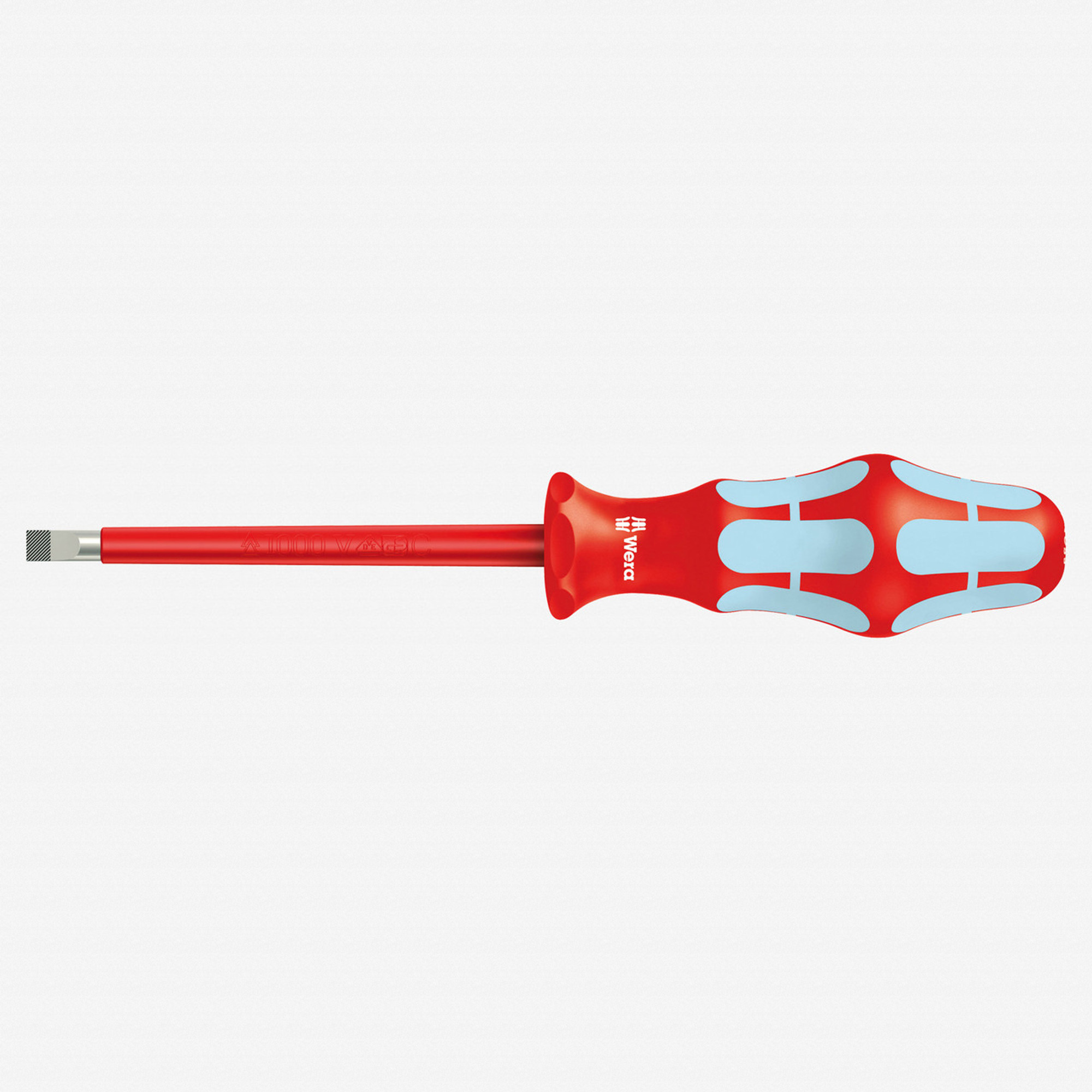 Wera 022731 Kraftform Plus VDE Stainless Steel Slotted Screwdriver, 4.0 x 100mm