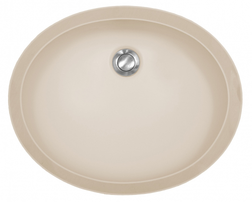 Acrylic Oval Vanity Undermount Single Bowl 19″ x 15-1/2″ Bisque Karran A-306-BISQUE