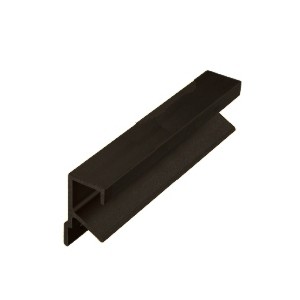 Aluminum Flush Mortise Pull for 13/16″ Material 3″ Center to Center Satin Black Anodized Epco DP46-2-BL