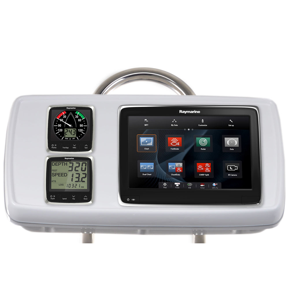 NavPod GP1170-04 SystemPod Pre-Cut f/Raymarine a125/a127/a128 & 2 Instruments f/9.5″ Wide Guard
