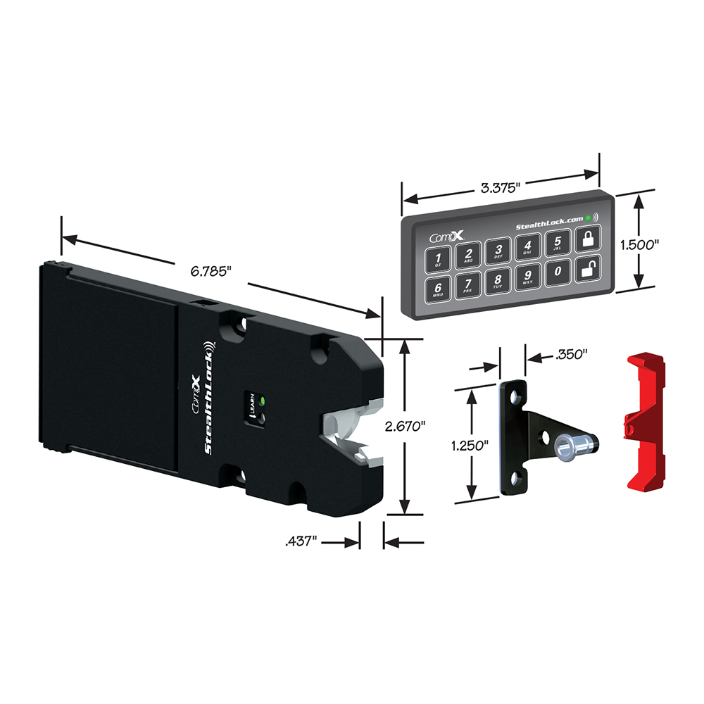 CompX Timberline SL-100 StealthLock Keyless Cabinet Locking System Starter Kit
