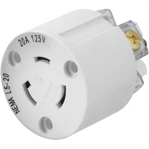 Hubbell Wiring Device-Kellems – 125V 20A NEMA L5-20R Industrial Twist Lock Connector